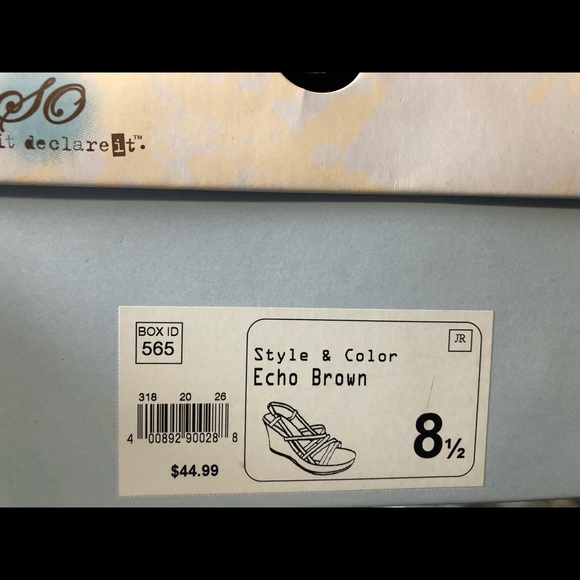 Brown strappy wedge in very good condition, size 8.5 - Picture 7 of 8